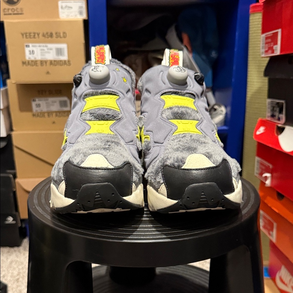 Reebok Gray and Yellow Sneakers